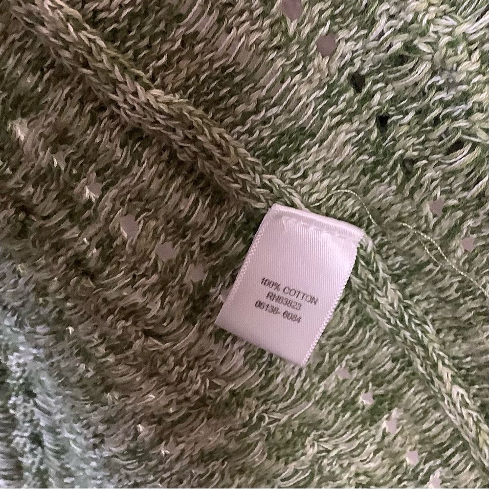 Green Cotton Preppy Knitted Cottagecore Fairy Earthy Oversized Knit Cardigan 3X - Picture 5 of 6